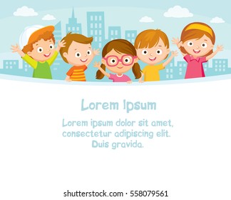 Kinderdesign mit Stadtlandschaft