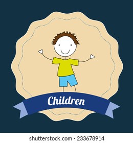  children design , vector illustration