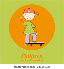  children design , vector illustration