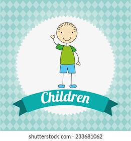  children design , vector illustration