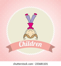  children design , vector illustration