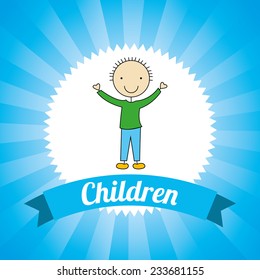  children design , vector illustration
