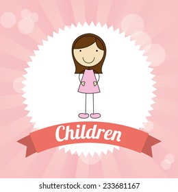  children design , vector illustration