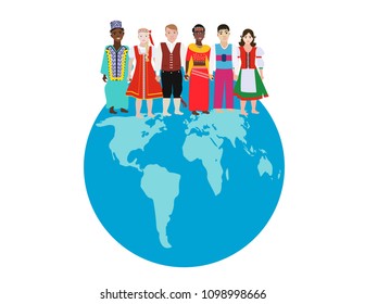Children of different Nations on the planet