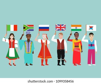 Children of different Nations on the planet