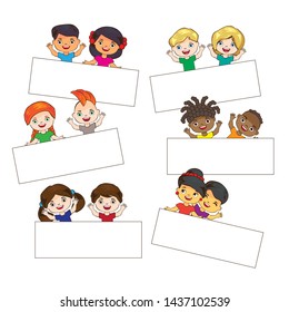 Children Different Races Colors Skin Stock Vector (Royalty Free ...