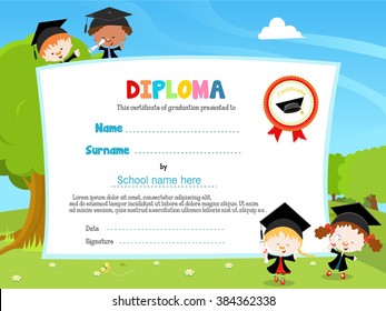 Children With Diploma
