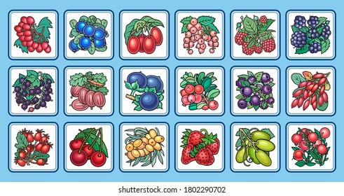 Children dominoes. Pictures with fruits. Vector illustration