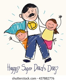 Resultado de imagen de drawing for fathers day by a kid