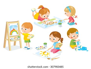 children drawing