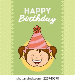 children drawing graphic design , vector illustration