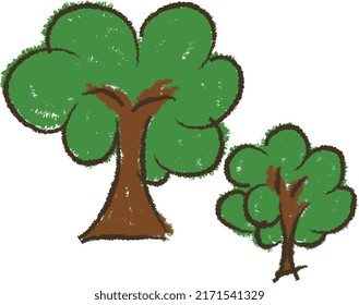 children drawing style Tree Image