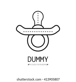 Children dummy. Flat icon. Subject for newborn. Motherhood. Baby things.