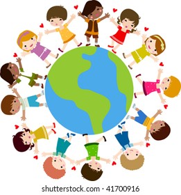 children and earth