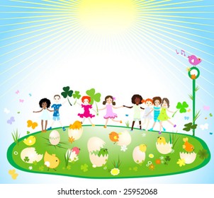 children and easter