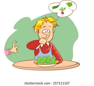 children eat vegetables