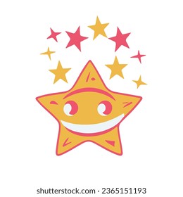 Children Education Logo - Happy Kids Education. Creative Children Reaching Star Education Logo. Happy kids logo vector illustration. kids concept vector illustration icon.