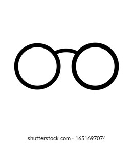 Children eyeglasses icon. Simple illustration of children eyeglasses vector icon for web. eps 10