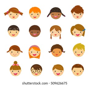 Children Face Set