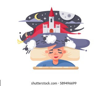 Children fairy tale dream