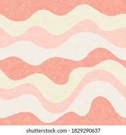 Children fashion wavy seamless pattern. Nautical waves curly doodle vector. Cute wavy stripes childish textile print. Abstract leaner ribbons candy pattern. Modern decor patchwork.