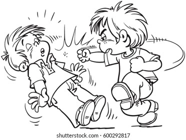 children fighting