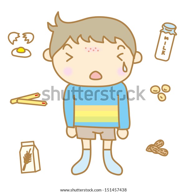 Children Food Allergy Stock Vector (Royalty Free) 151457438