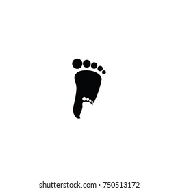 children foot vector logo