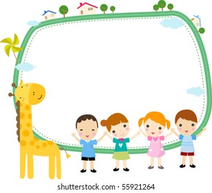 Children and frame