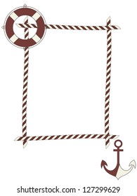 Children frame with nautical icons
