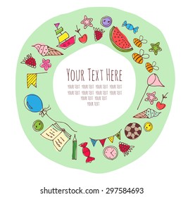 Children frame for text