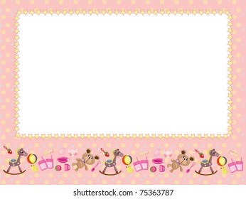Children frame,vector