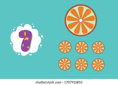children game math kids count educational Vector Image of
Math for Kids learn and counting fruits