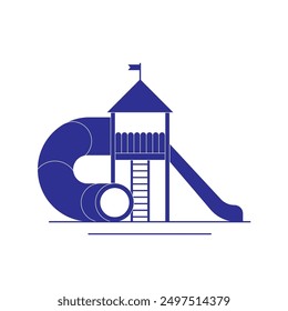 Children Garden Icon. Playground Flat Isolated and Objects Symbols