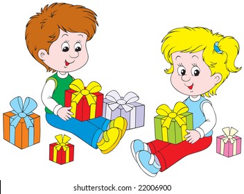 Children with Gifts