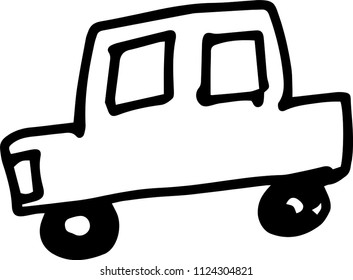 Children of graffiti-style car