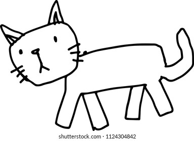 Children of graffiti-style Cat