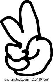 Children of graffiti-style peace sign