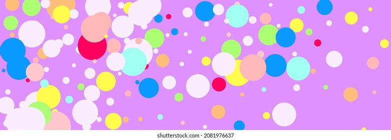 Children Green Blue Vibrant Rainbow Print. Red Play Color Beige Pastel Violet Background. Bordo Indigo Dark Yellow Purple Background. Kids Bright White Circles Pink Multicolor Textile.