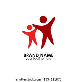 Children Growth Vector Logo