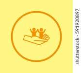 children, hand, icon