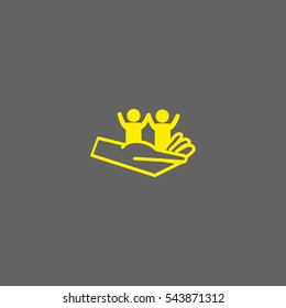 children, hand, icon
