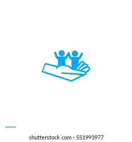 children, hand, icon
