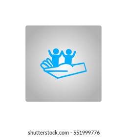 children, hand, icon