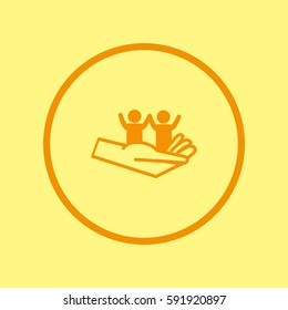 children, hand, icon