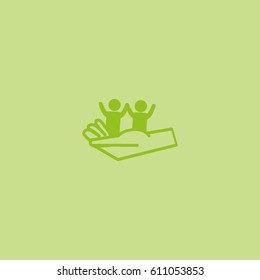 children, hand, icon