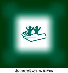 children, hand, icon