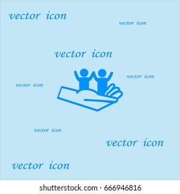 children, hand, icon