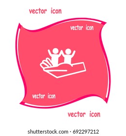 children, hand, icon