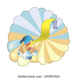 Children and happy sunny days